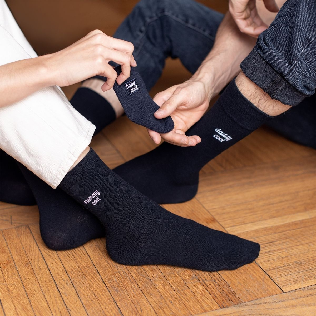 Chaussettes trio - Daddy, Mummy & Baby Cool
