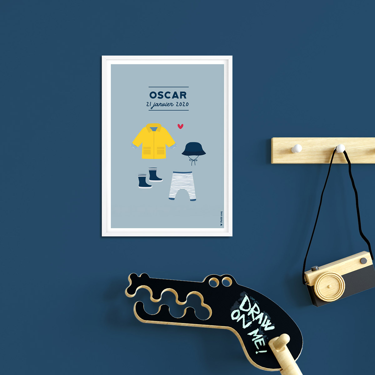 Affiche personnalisée vestiaire