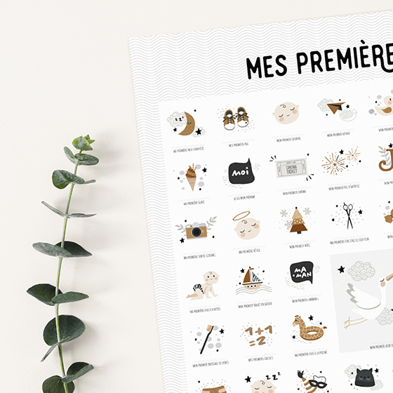 Affiche mes premières fois à tamponner - Les Petites Dates – Chouquette  et Compagnie